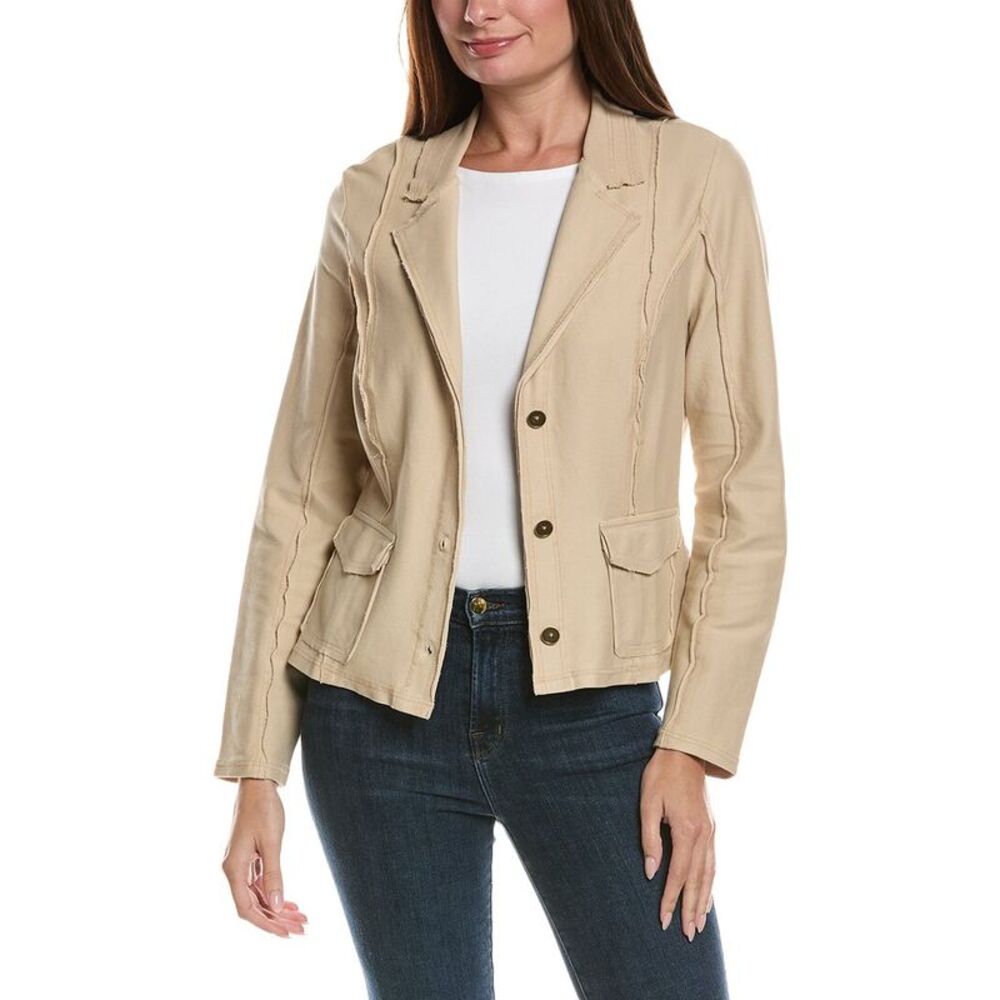Xcvi Womens Dunne Blazer, Cream